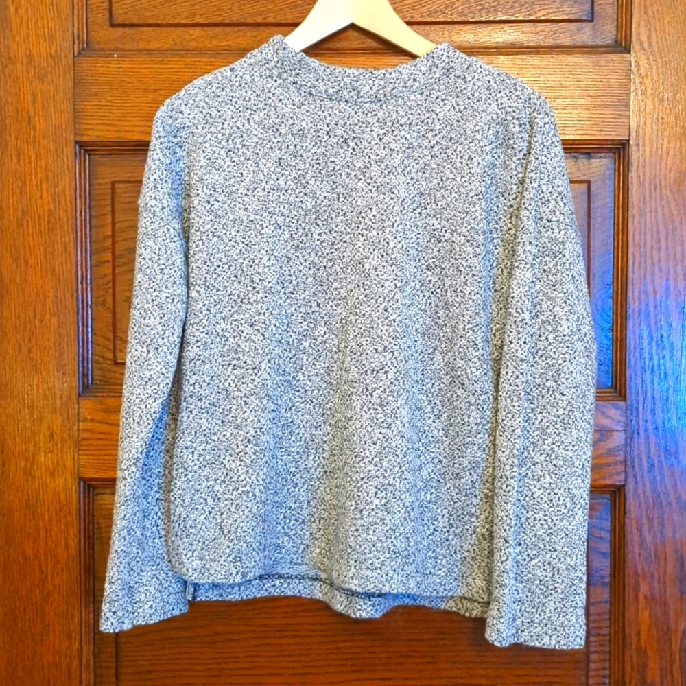 Madewell Mockneck Small Grey Heather Sweater